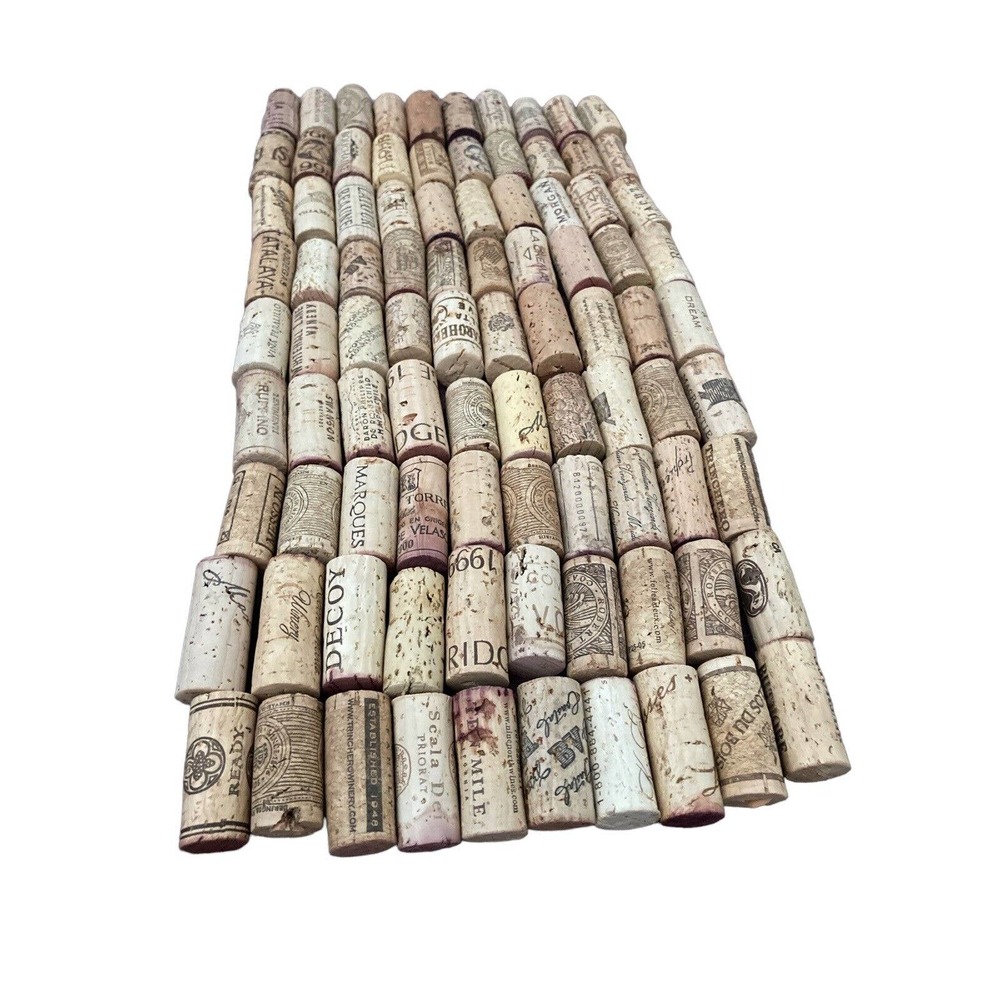 Lot of 90 Wine Corks All Real Cork * No‎ champagne or synthetics Crafting Corks